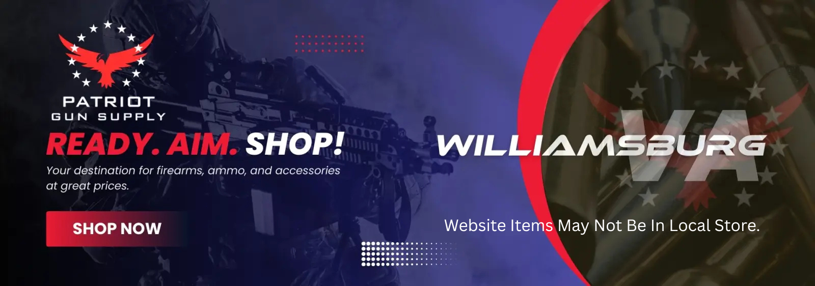 patriot gun supply main banner