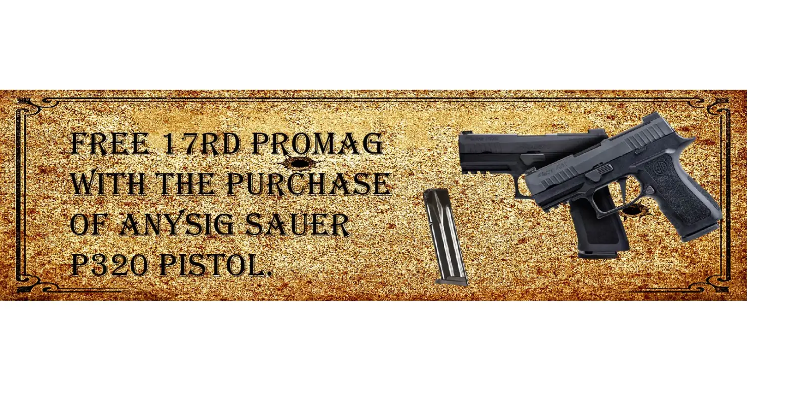 Free P320 17rd Mag Black