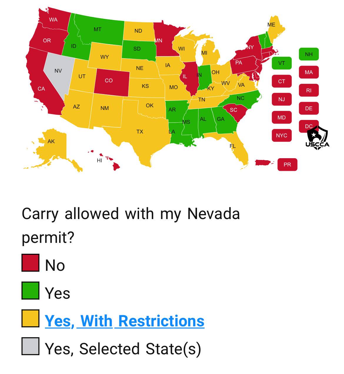Nevada USCCA Reciprocity