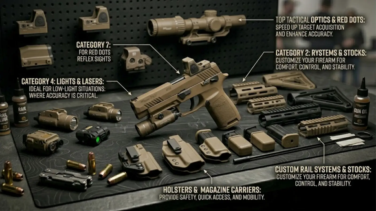 Top tactical accessories