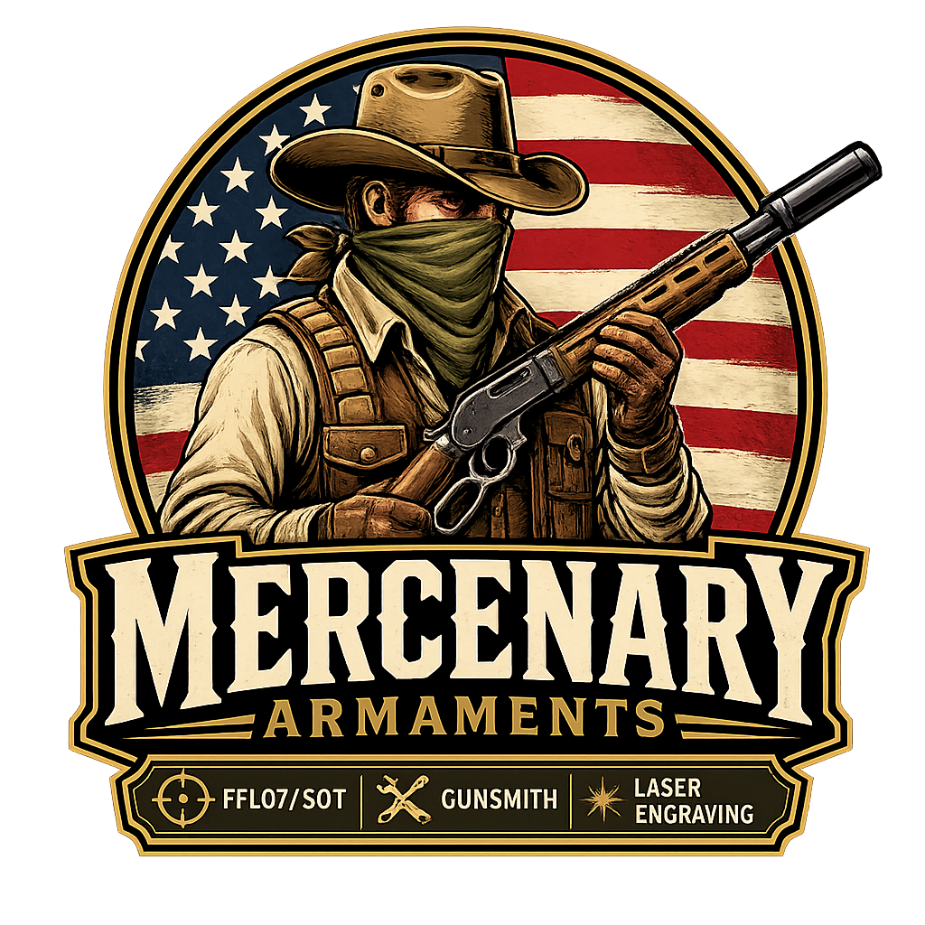 Mercenary Cowboy Logo Transparent