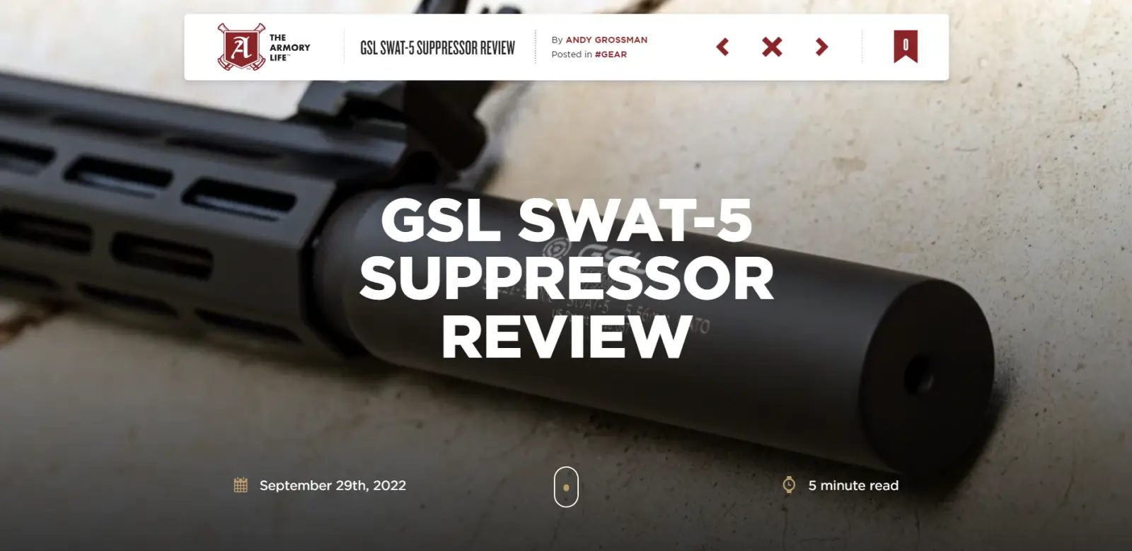GSL Swat-5 Suppressor Review