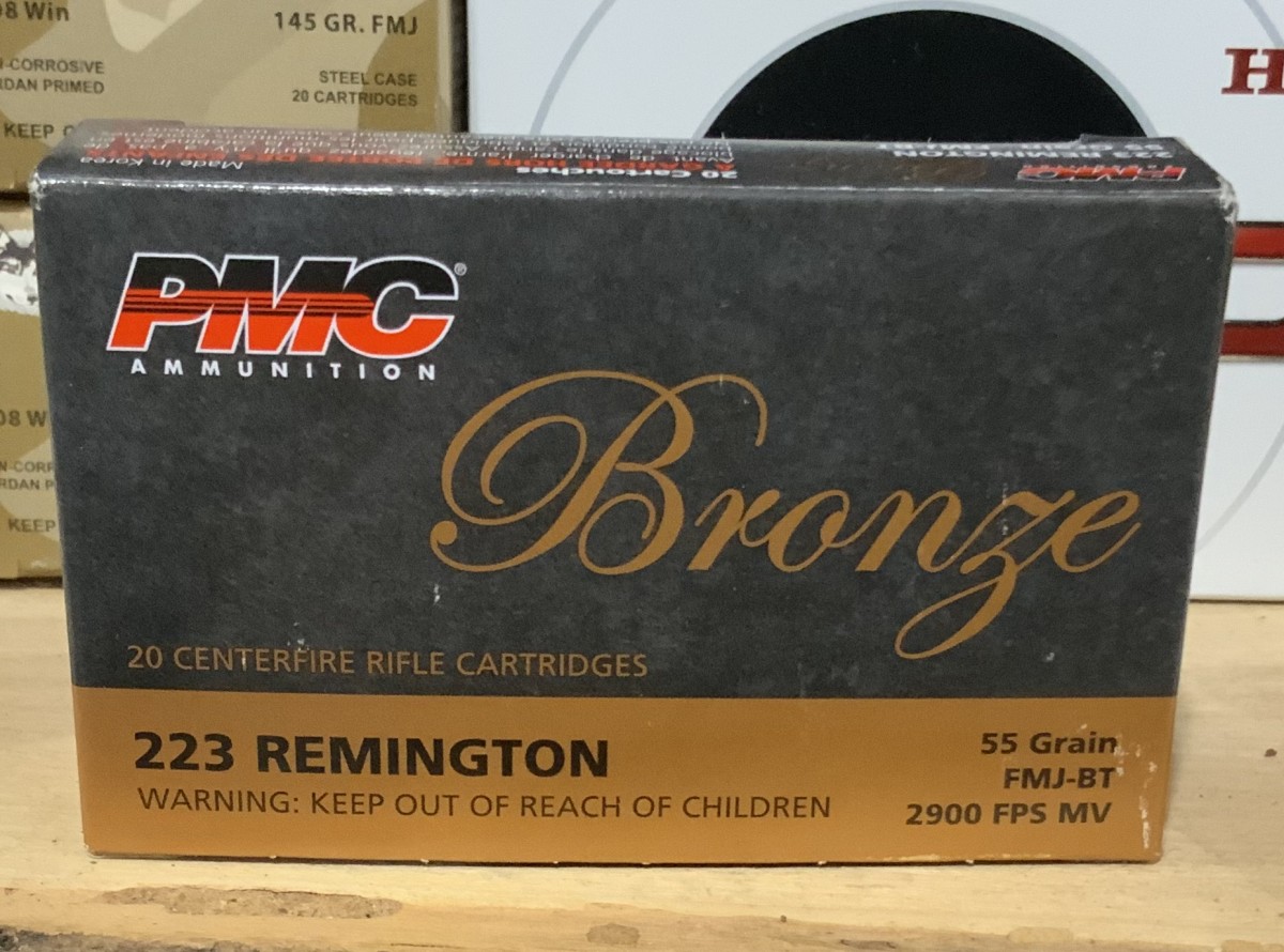 PMC Bronze, .223REM, 55Gr, FMJBT, 20-rd Box