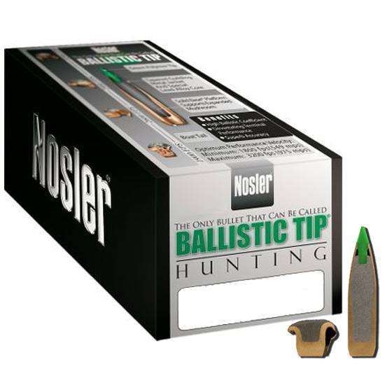 Nosler 26140 Ballistic Tip Hunting 6.5mm .264 140 GR Spitzer Point 50 Per B-img-1