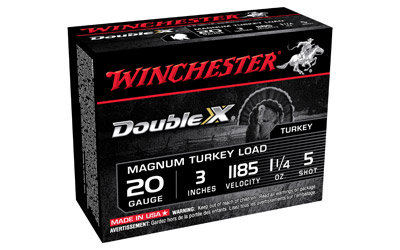 Winchester Ammo X203XCT5 Double X Magnum Turkey 20 Gauge 3" 1 1/4 oz 1185 f-img-1