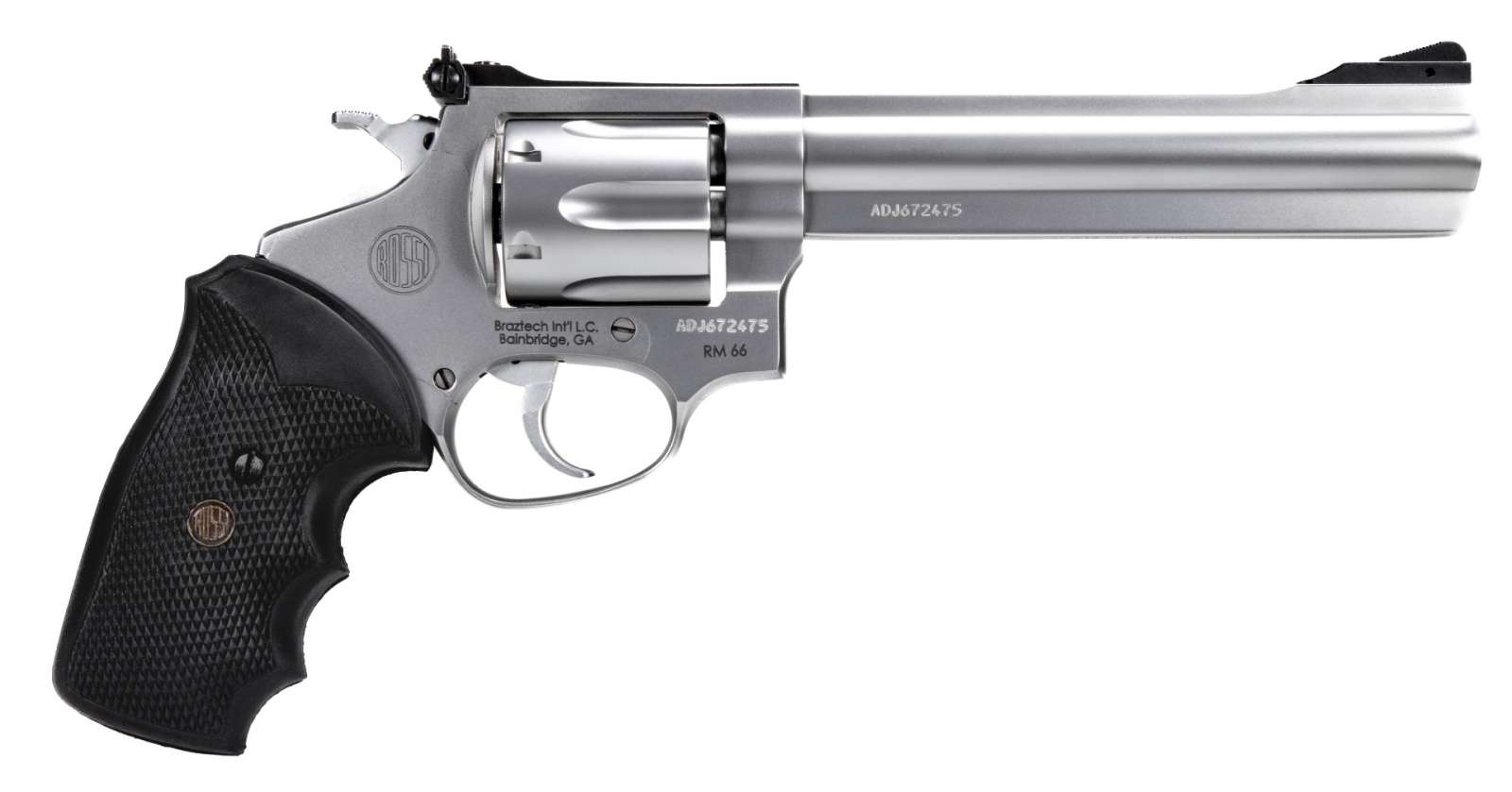 Rossi RM66 Revolver - Stainless | .357 Mag | 6" Barrel | 6rd | Rubber grip-img-1