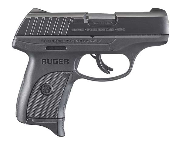 Ruger, EC9s, Compact, 3.1", 9MM, 7RD, Thumb Safety, Fixed Sights, Black Oxi-img-1