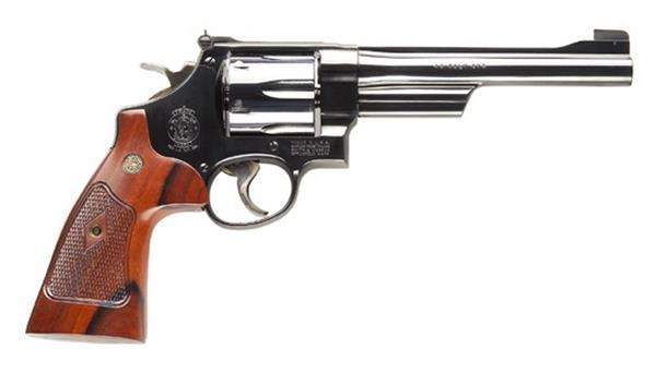 Smith & Wesson 150256 25 Classic 45 Colt (LC) 6 Round 6.50" Blued Walnut Gr-img-1