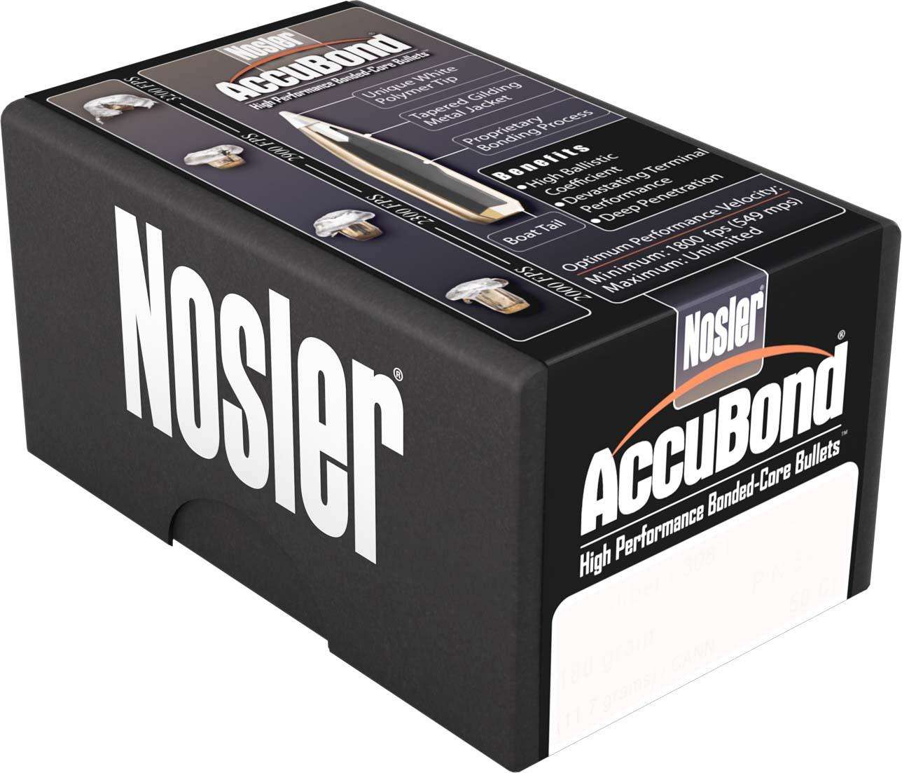 Nosler AccuBond 270 Caliber 150 GR Spitzer Point 50 Per Box-img-1