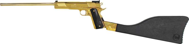 New Iver Johnson Eagle XL 45 Auto 16" 1911 Rifle 24K Gold Plated-img-1