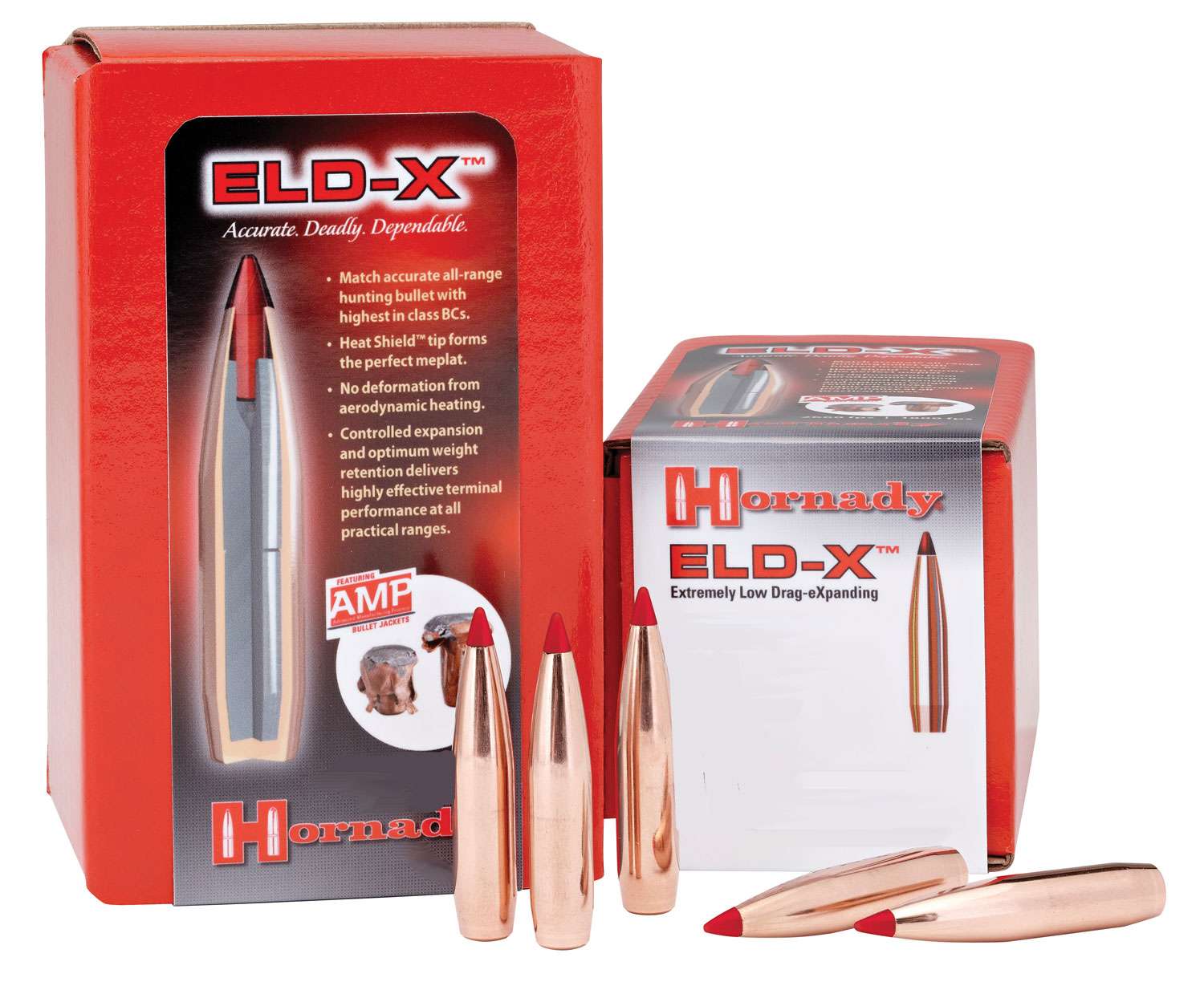 Hornady 2635 ELD-X 6.5mm .264 143 gr Extremely Low Drag-eXpanding 100 Per B-img-1
