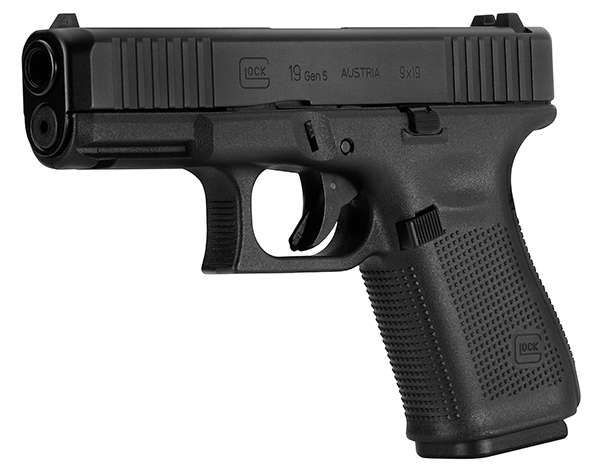 Glock 19 Gen5 Compact 9mm Luger 4.02" 15+1 Black  w/Front Serrations-img-1