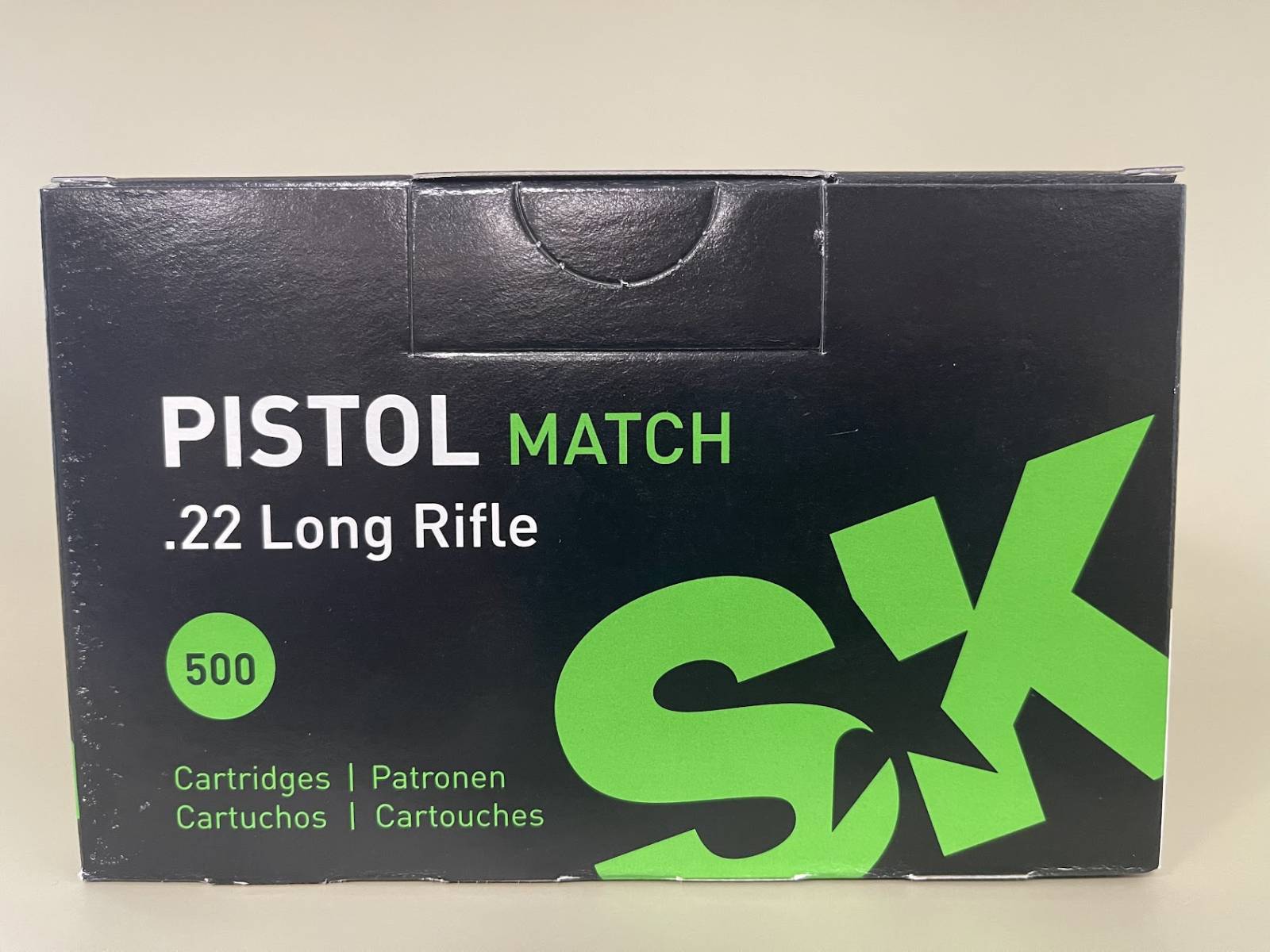 SK Pistol Match 500 cnt 22 Long Rifle 40 Grain Lead Round Nose-img-0