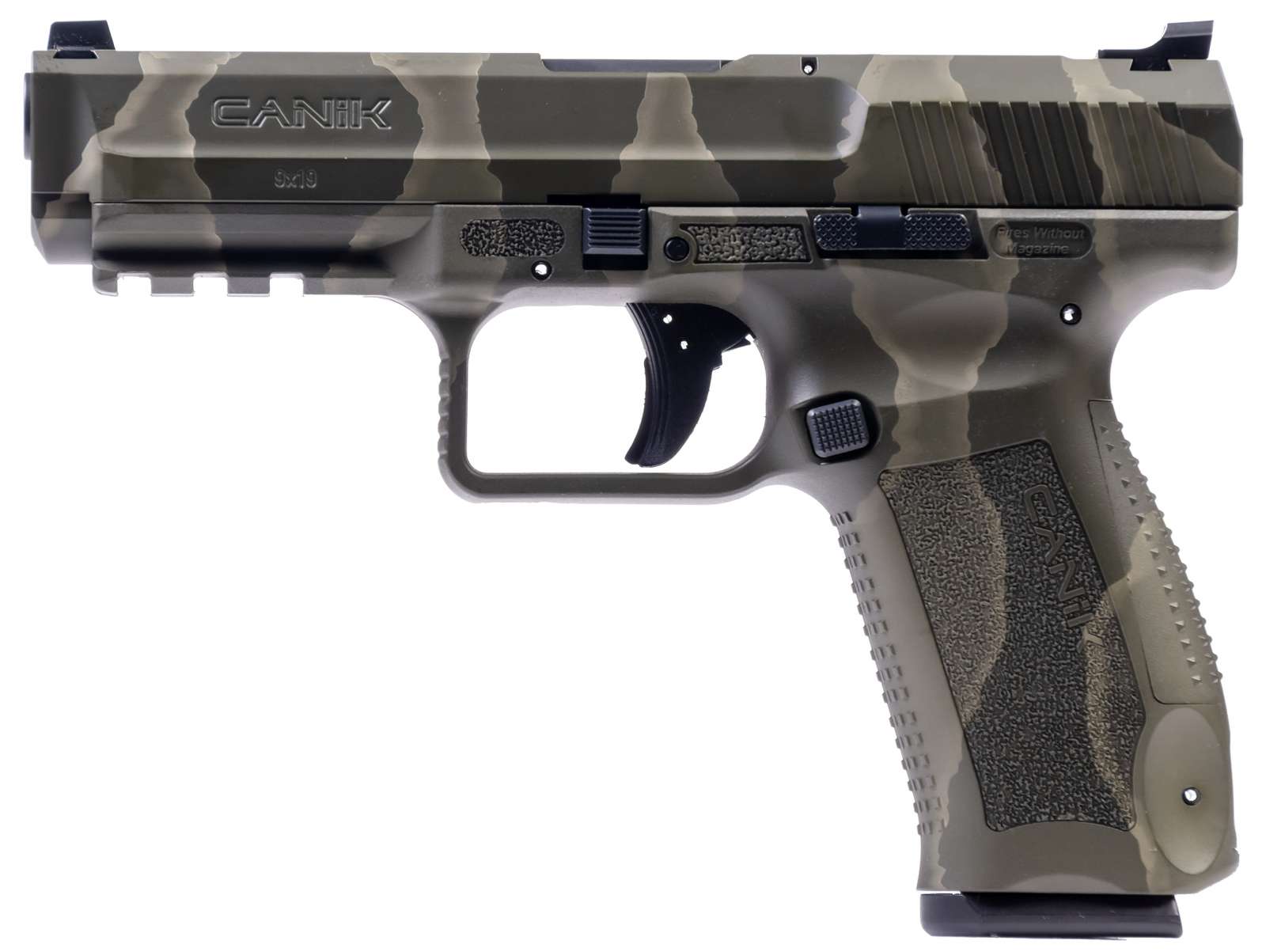 CANIK TP9SF 9MM FS 2-18RD MAGS REPTILE GREEN POLYMER-img-1