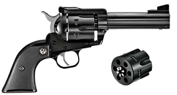 New Ruger Blackhawk Convertible 357 Mag/9mm 4.6" 6 Rd Black-img-1