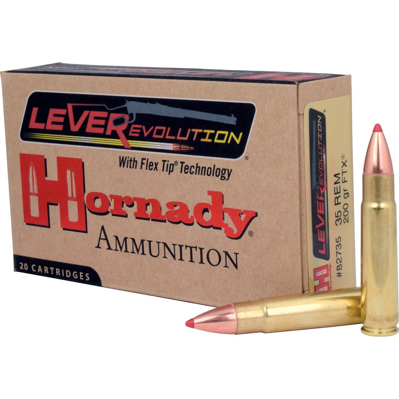 Hornady LEVERevolution 35 Remington 200 gr Flex Tip eXpanding 20rd Box-img-0