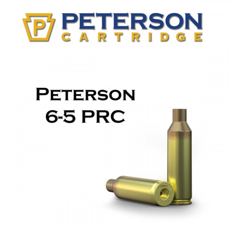 PETERSON CARTRIDGE 6.5 PRC UNPRIMED BRASS BOX OF 50-img-0