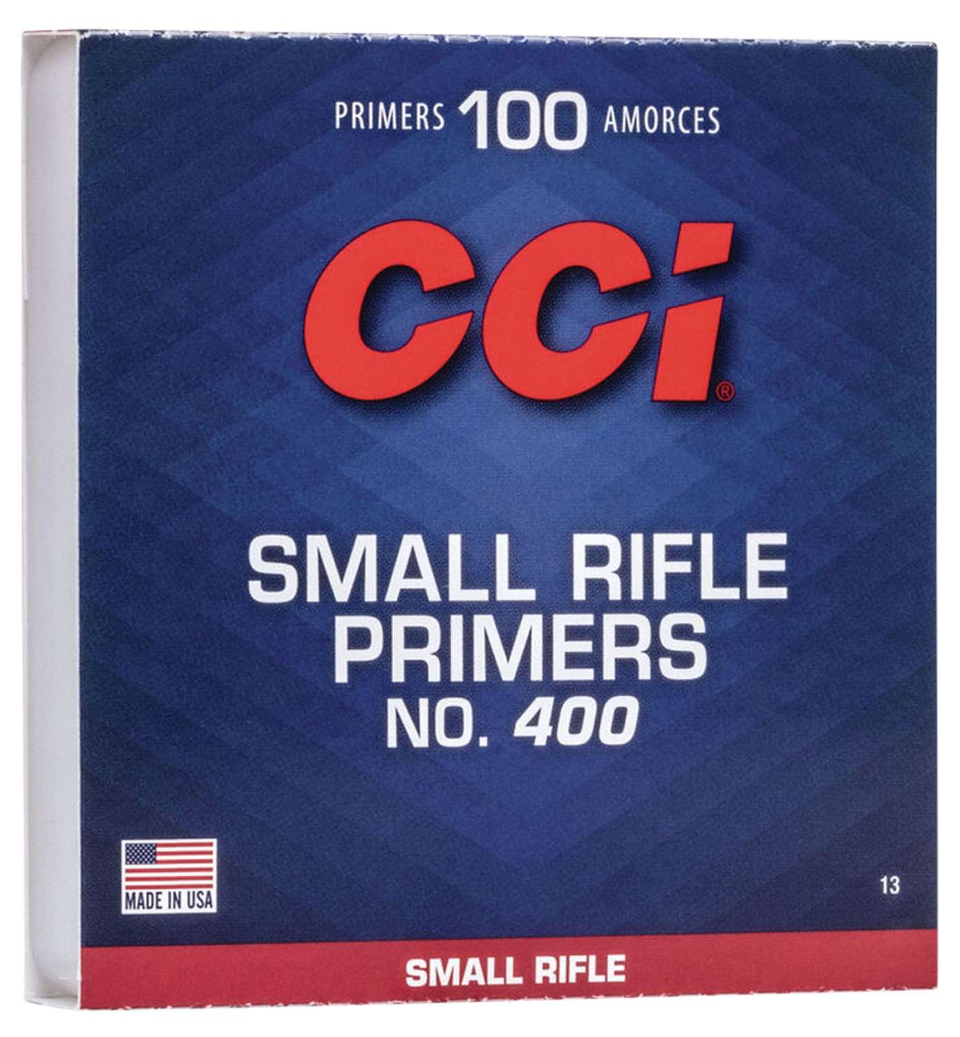 CCI Standard Rifle No. 400 Small Rifle Primer 100 Per Box 10 Boxes Per Case-img-1