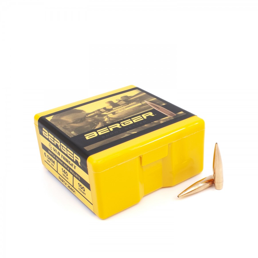 Berger 6.5 mm 140 Very Low Drag (VLD) Target Rifle Bullet 100/Box-img-1
