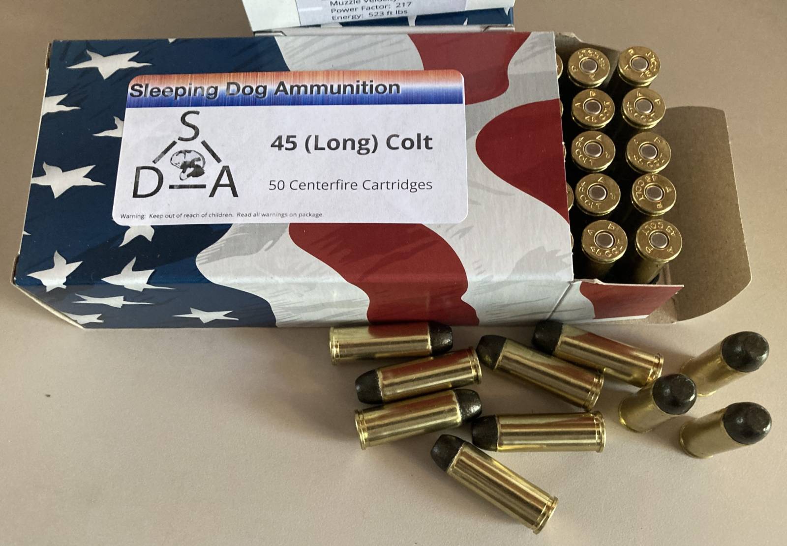SDA 45 Long Colt (Full-Fast) Lead RNFP, USA/Vet Made-img-0