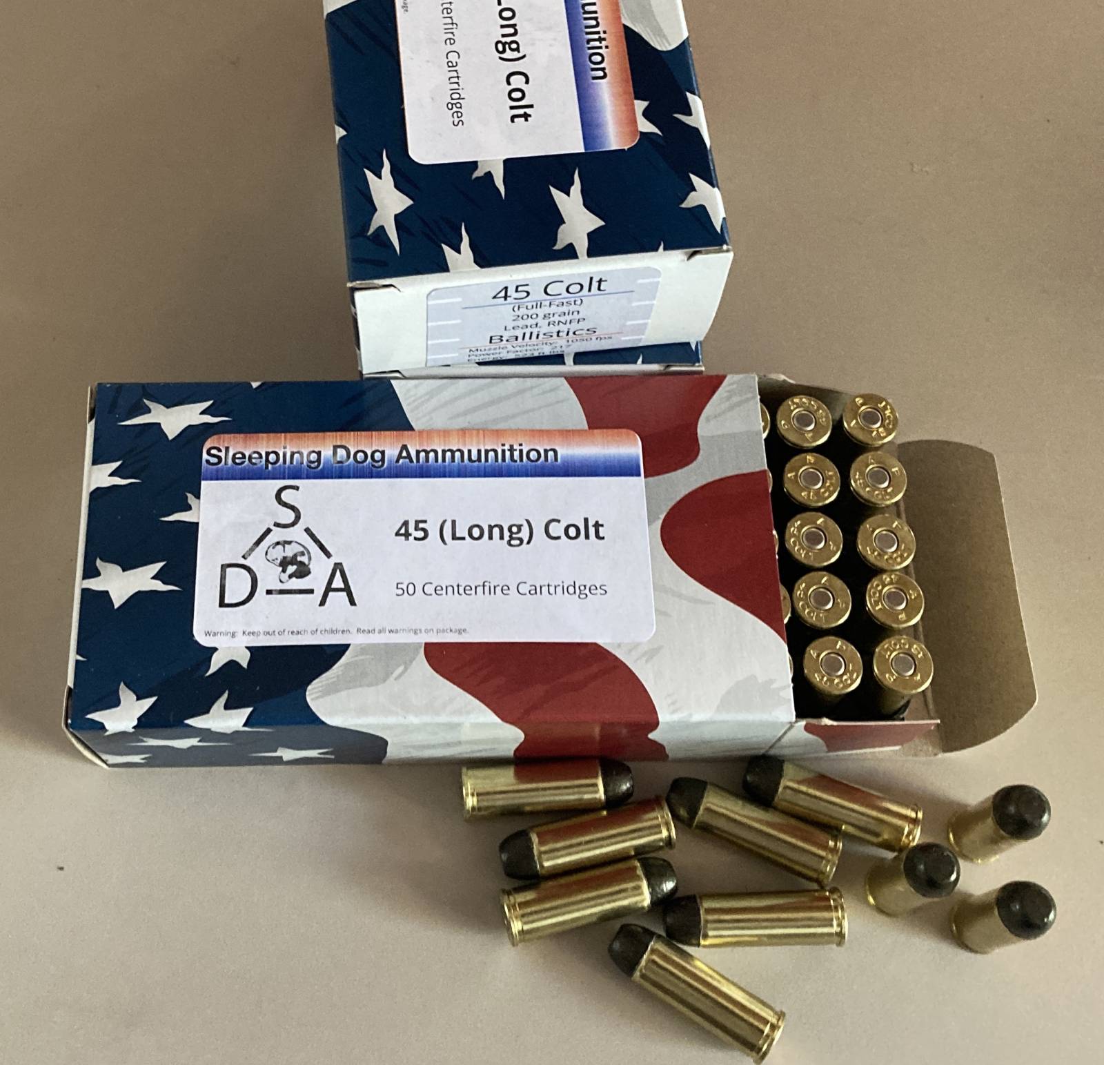 SDA 45 Long Colt (Full-Fast) Lead RNFP, USA/Vet Made-img-4