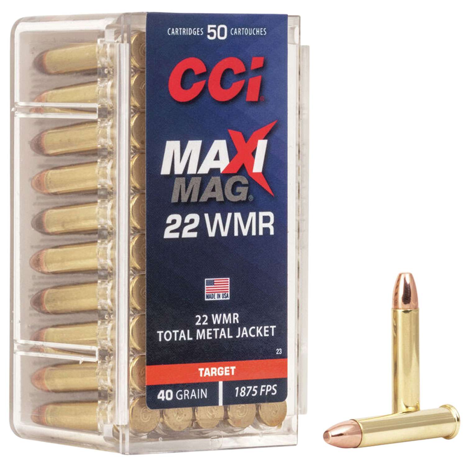 CCI Maxi-Mag 22 Mag 40 gr Total Metal Jacket (TMJ) 50 Bx-img-1