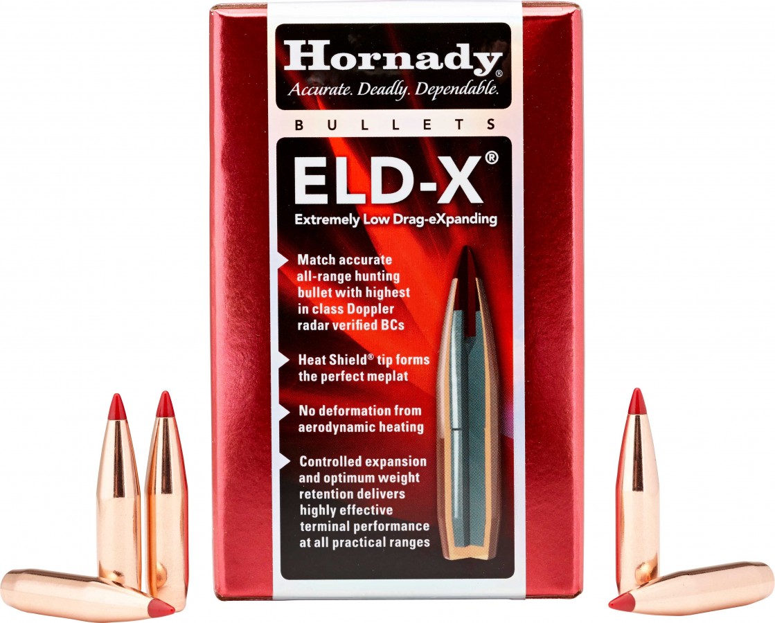 Hornady ELD-X 25 Cal. .257 110 gr Extremely Low Drag-eXpanding 100 Per Box-img-1