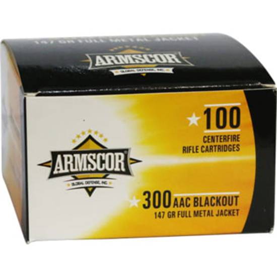 ARMSCOR AMMO 300AAC 147G FMJ 100/12 VALUE PACK-img-1
